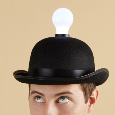 hat light bulb